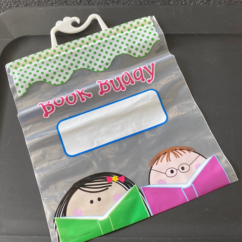 BACK TO SCHOOL One Plastic Book Buddy Bag